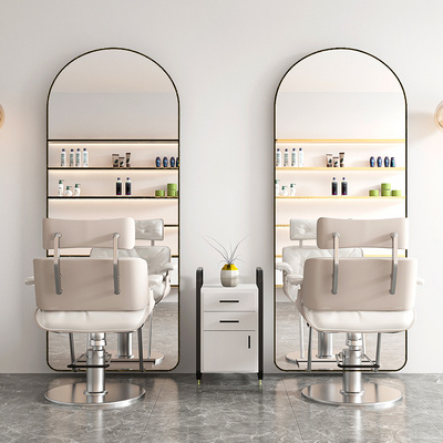 Beauty Hair arch Salon Furniture Barber Mirrors Saloon Mirror With Lights Stations Hairdressing Styling Station Makeup Mirror