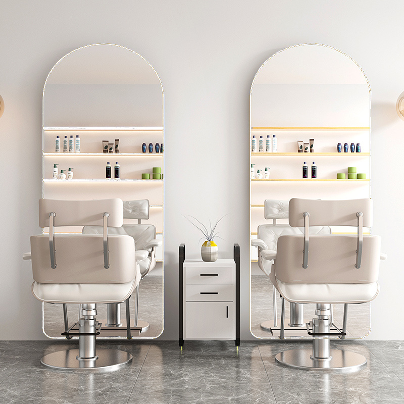 Beauty Hair arch Salon Furniture Barber Mirrors Saloon Mirror With Lights Stations Hairdressing Styling Station Makeup Mirror