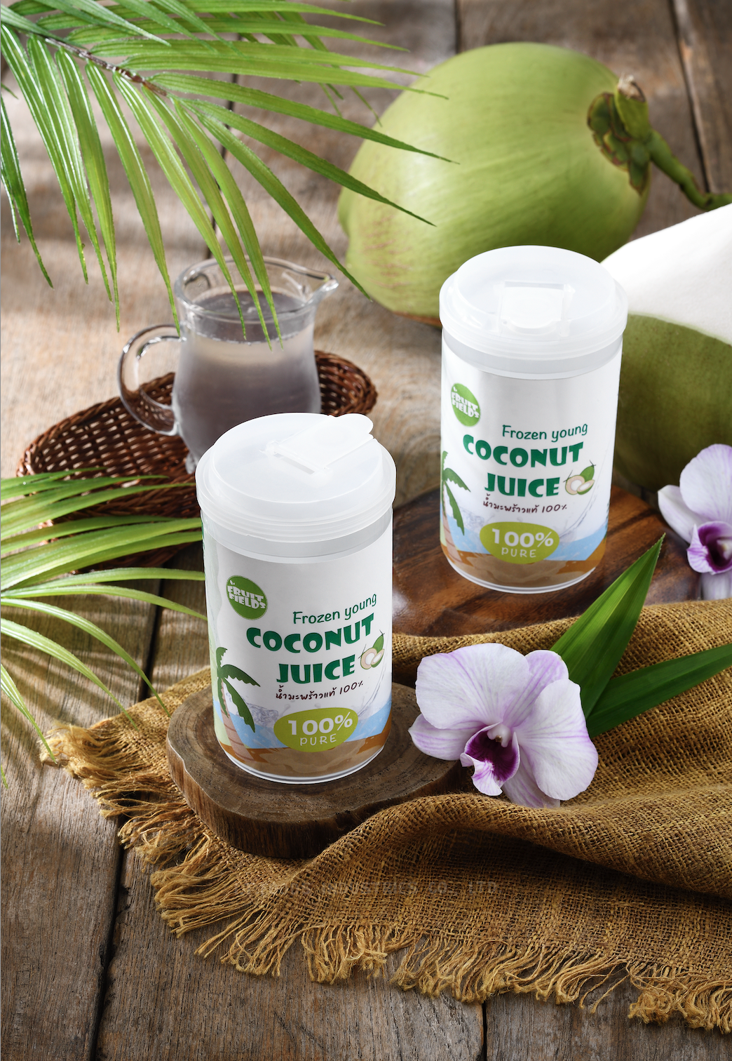 Frozen Young Coconut Juice with Meat Organic High Quality Coconut Good Drink Beverage Premium Product from Thailand