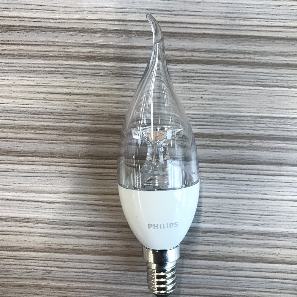 PhilipsC37  Led Candle Light Lotus Light E14 220v 3.5w 5.5w  2700k Replace 50w Halogen Dimmable Light Lamp Bulb