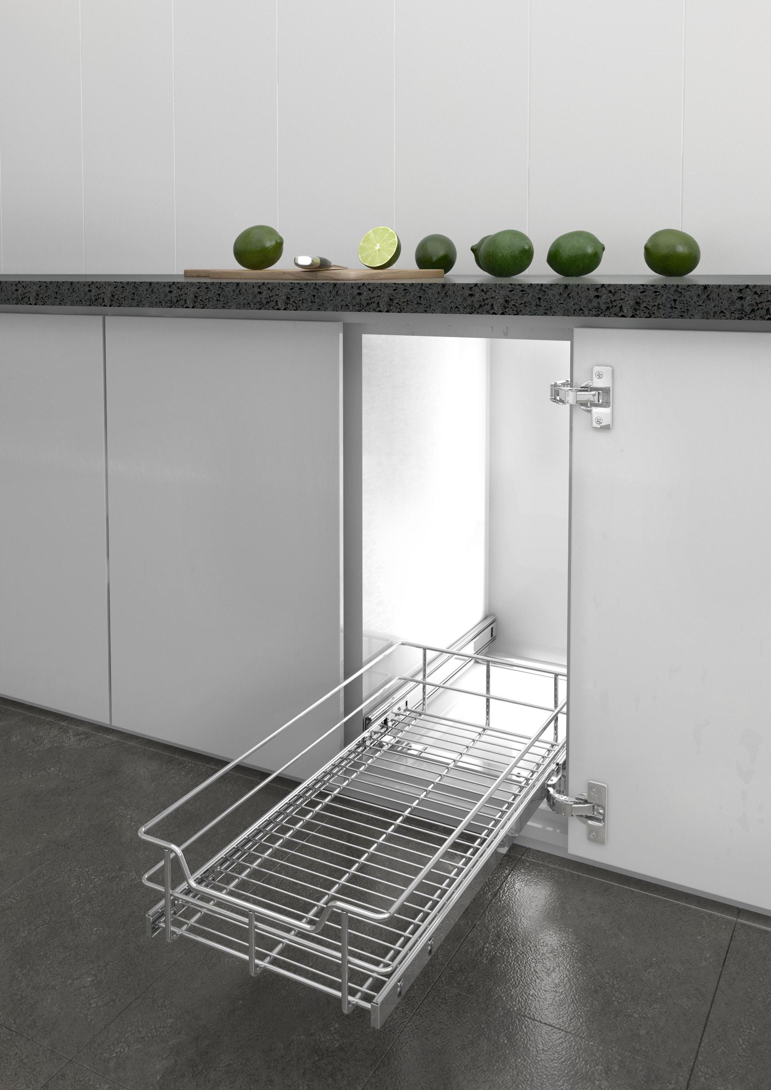 Kitchen Cabinet Organizer Metal Floor Spice Steel Basket Organizer for Kitchen Storage Hot Sale STOCKING