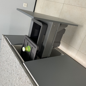 Intradin Hardware under cabinet kitchen sink  pull out garbage bin or  trash can under cabinet for kitchen organizer