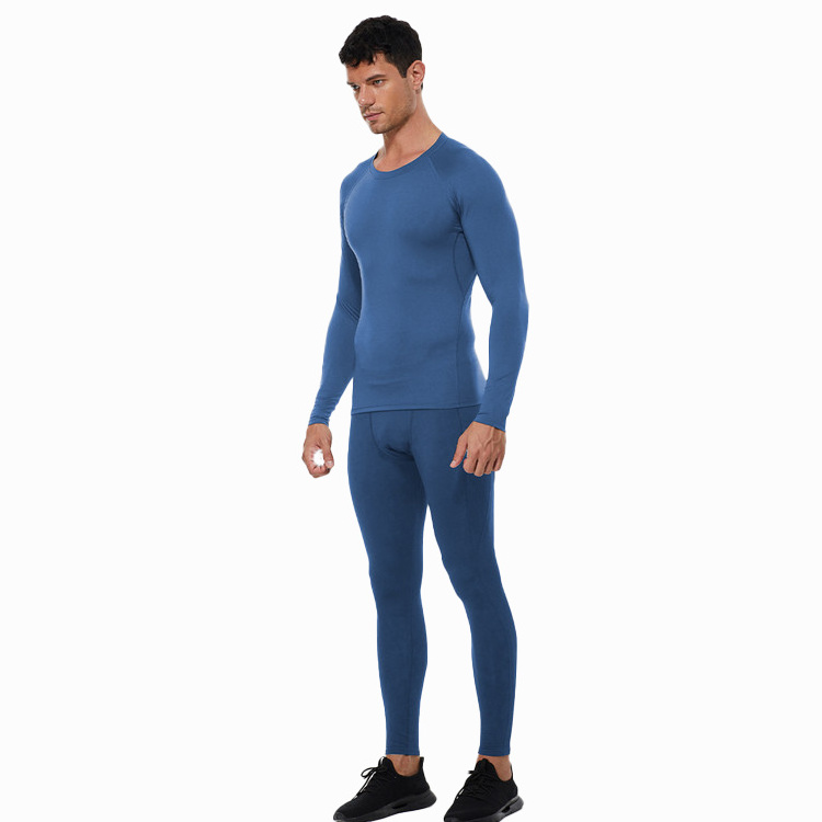 Hot Sale High Elastic Seamless Classic Underwear Set Solid Color Thermal Underwear Long Johns Sets