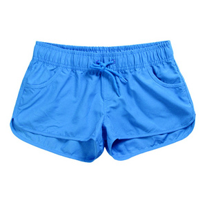 Wholesale Women Board Shorts Quick Dry Breathable Swimming Beach Shorts  Solid Color Blank Board Shorts