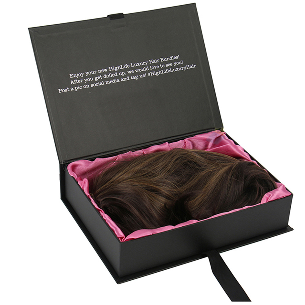 Wholesale gift luxury paper packaging custom wig box