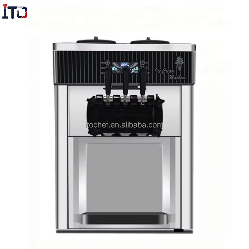 Ice Cream Machine Maker 3 Flavor Soft Serve Ice Cream Machine Ice Cream Vending Machine For Sale