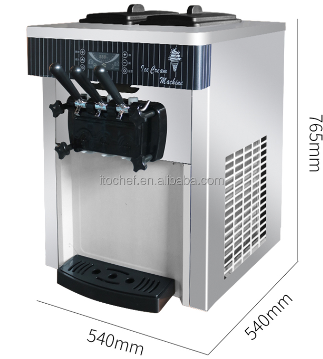 Ice Cream Machine Maker 3 Flavor Soft Serve Ice Cream Machine Ice Cream Vending Machine For Sale