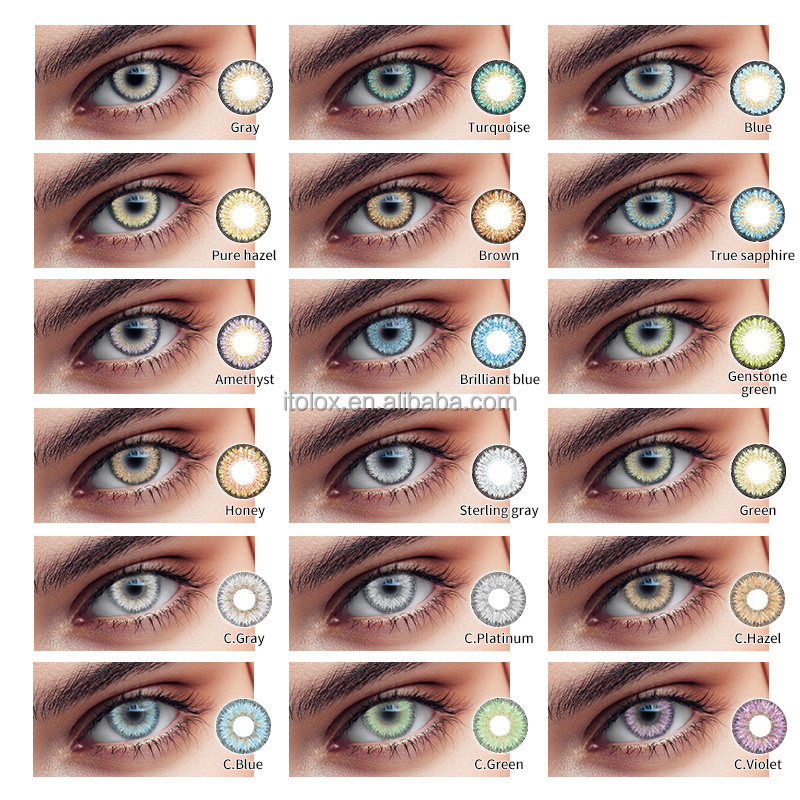 Rapid delivery fresh 3 tone Beautiful Colorful Cosplay Crazy Contact Lens