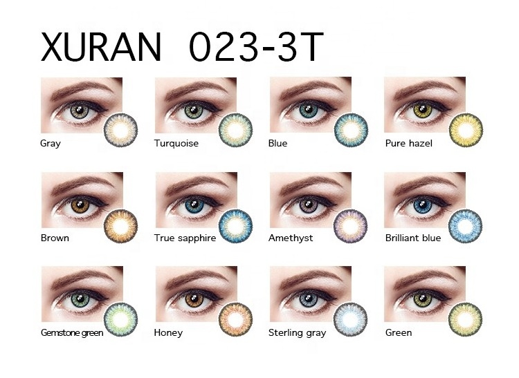 Rapid delivery fresh 3 tone Beautiful Colorful Cosplay Crazy Contact Lens