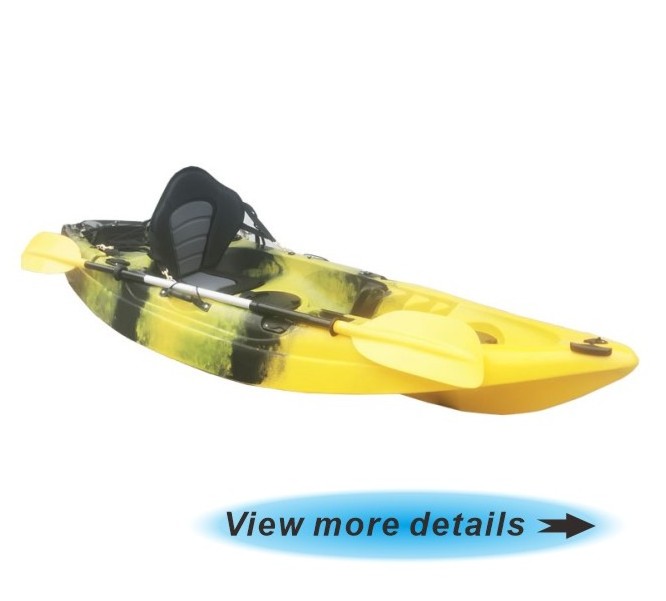 factory price cheap 9ft 2.75m Single person kayak LLDPE or HDPE Fishing Boat leisure river kayak