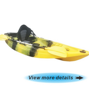 factory price cheap 9ft 2.75m Single person kayak LLDPE or HDPE Fishing Boat leisure river kayak