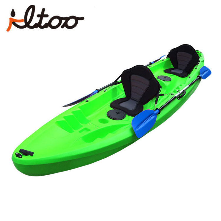 China manufacturer rotomolded plastic 2+1 family tandem kayak