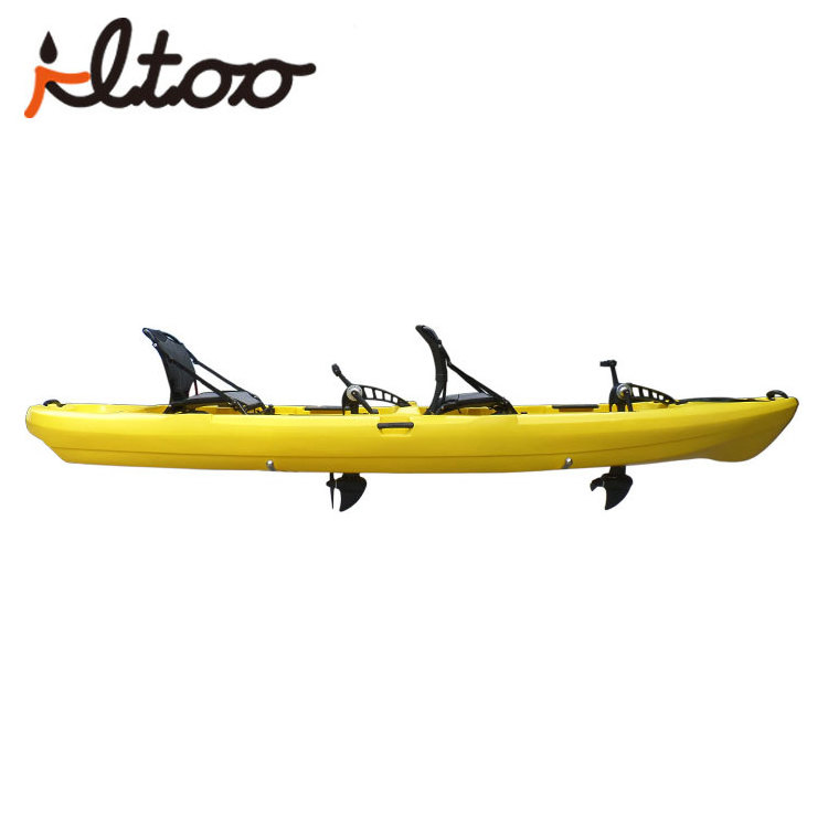 New product rotational mould 2 person pedal kayak for fishing