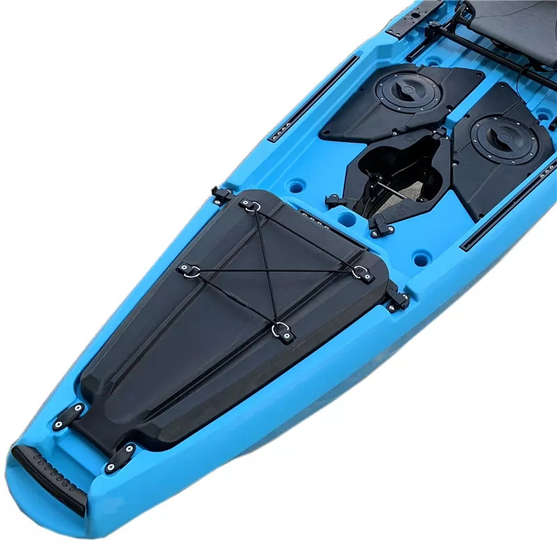 Good after sale service 11ft 3.2m pedal fishing kayak pedal sit on top flap system kayak