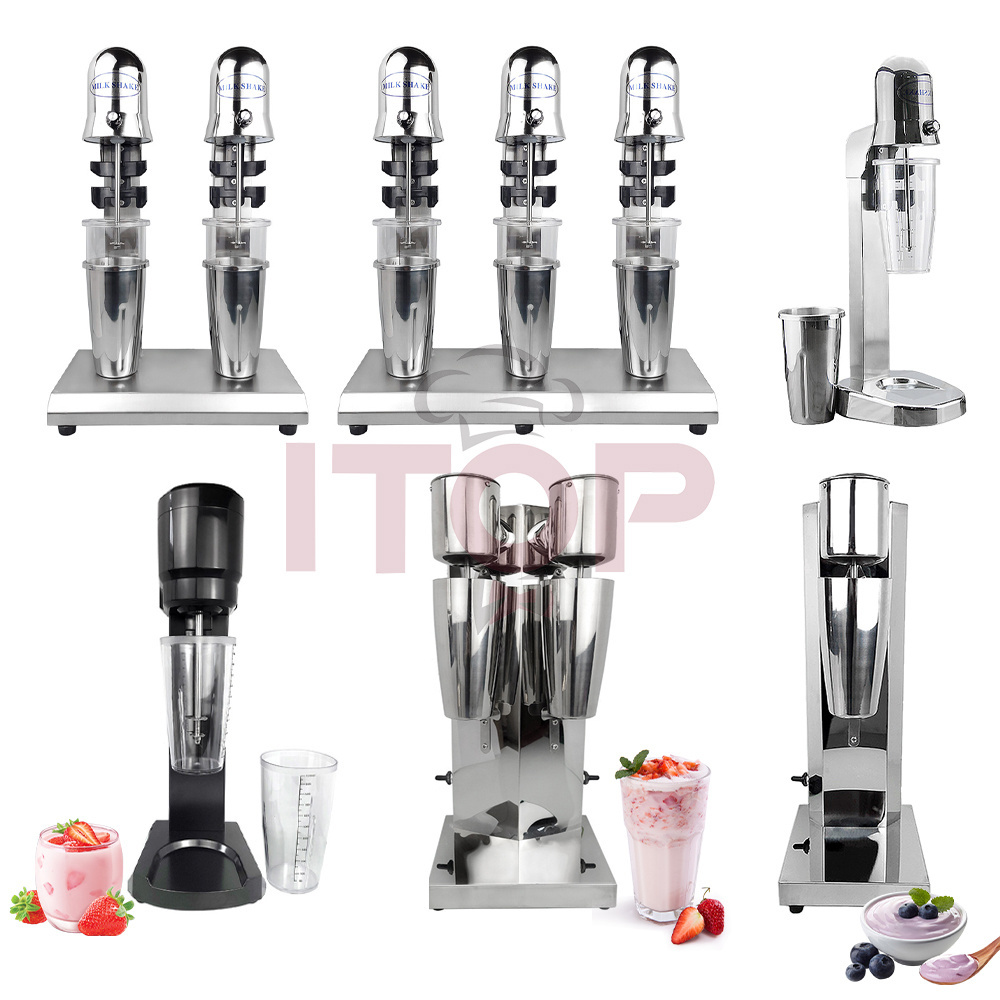 Hot Sale Milk Shaker  Double Head Fabricante De Batidos Soft Drink Mixer Automatic Induction Milkshake Machine For Milk Tea Shop