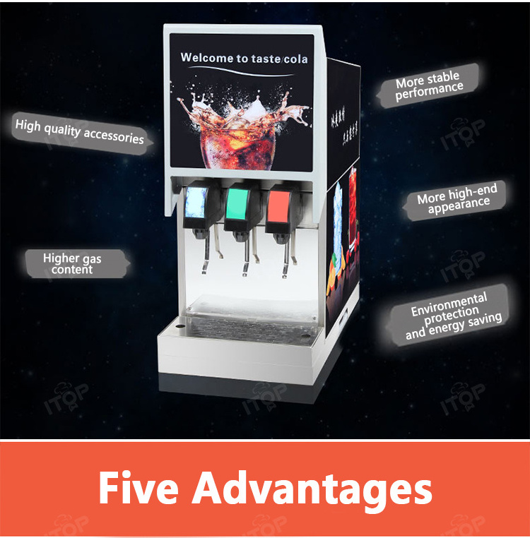 Commercial Carbonated Soda Frozen Beverage Drink Making Cola Machine/ Cola Vending Machine/ Cola Dispenser