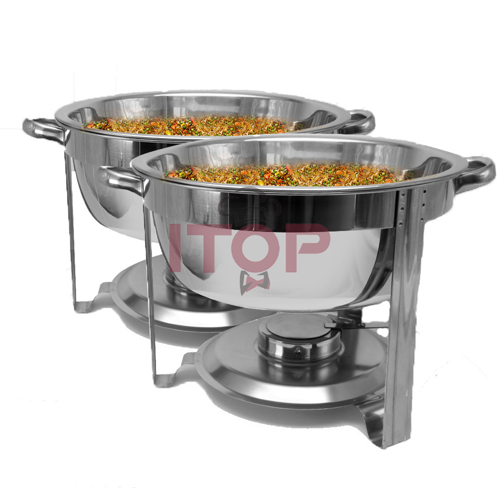 Chaffing Dishes Buffet Catering 3.5L/5L Full Size Round Chafing Dish Party Catering Equipment Buffet Set