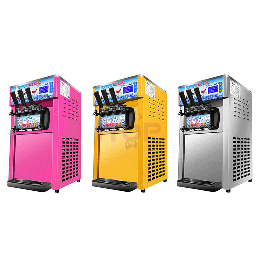 Desktop 3 Color Ice Cream Machine Professional Ice Cream Maker Manufacturer Commercial Soft Serve Ice Cream Making Machine