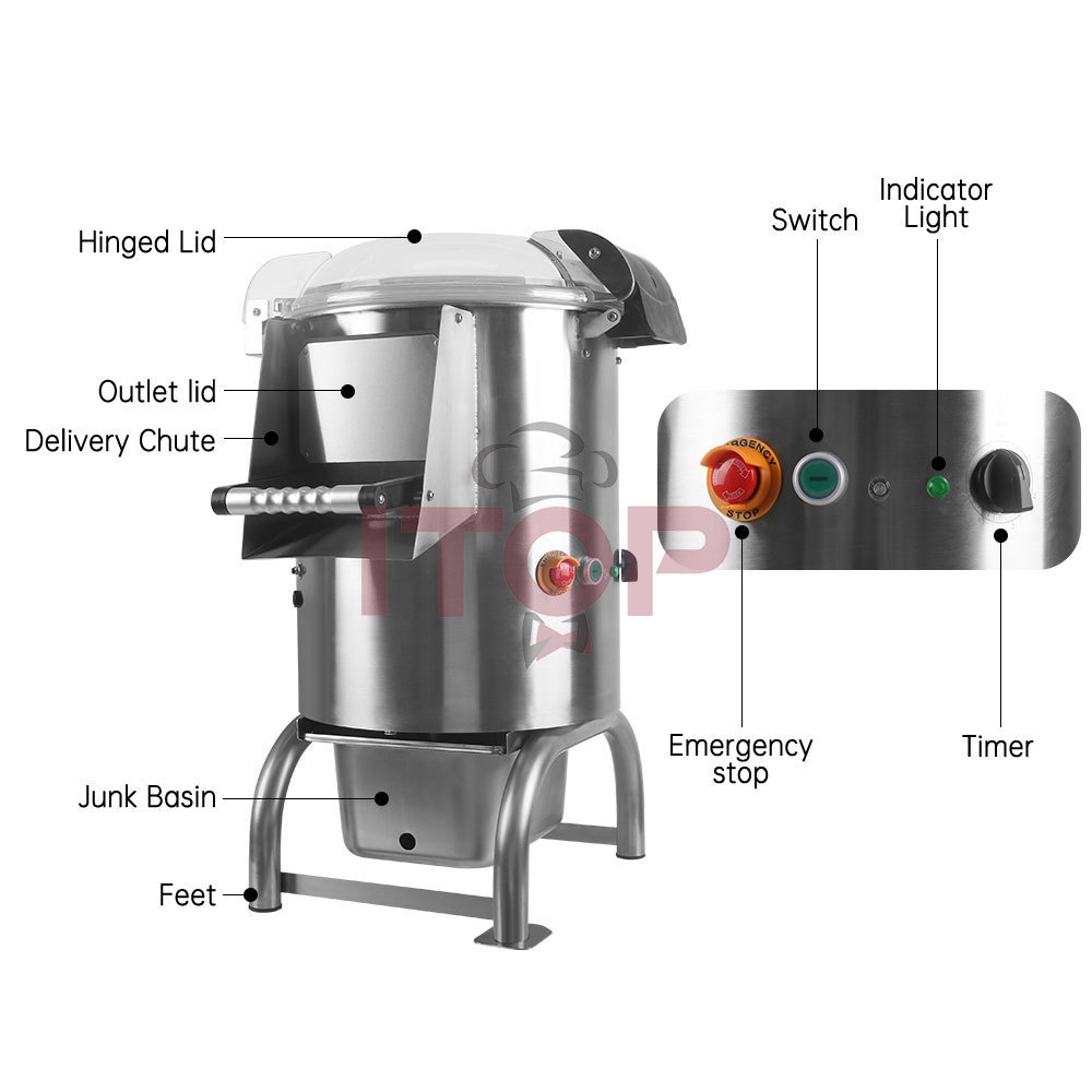 Multifunctional Low Price Large Micro Switches Electric French Fries Potato Peeler And Slicer Machine For Sale