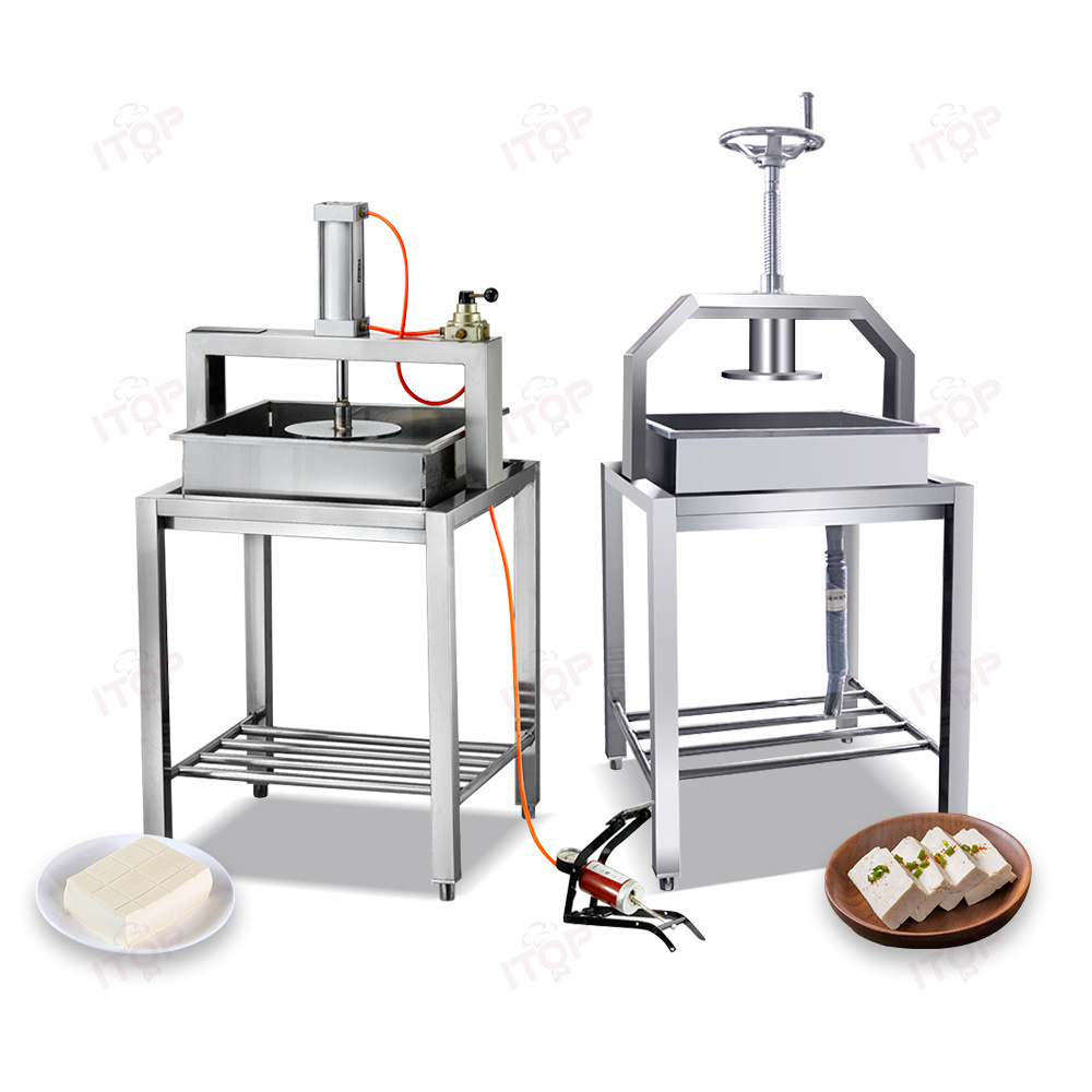 Stainless Steel Pneumatic Soya Panner Machine/tofu Press Maker