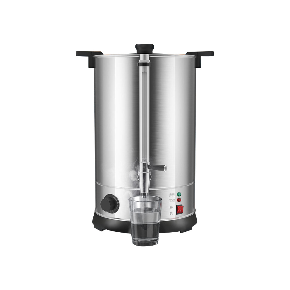 Double Layer Stainless Steel Big Capacity Water Heater Commercial Warmer Tea Maker Boiler 13 Liter  Water Urn