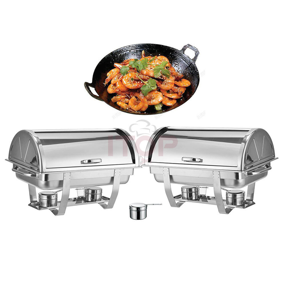 Indian chaffing dish rectangle electric buffet food warmer stainless steel chafing dishes for sale