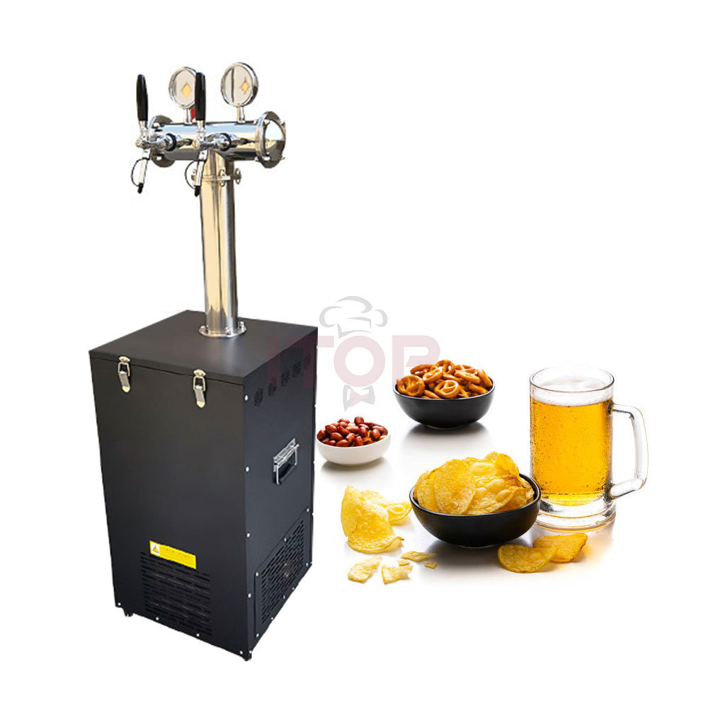 Electric Beer Tower Tap Dispenser Machine Durable Draft Beer Keg Cooler Kegerator Machine With Tap Tower For Sale