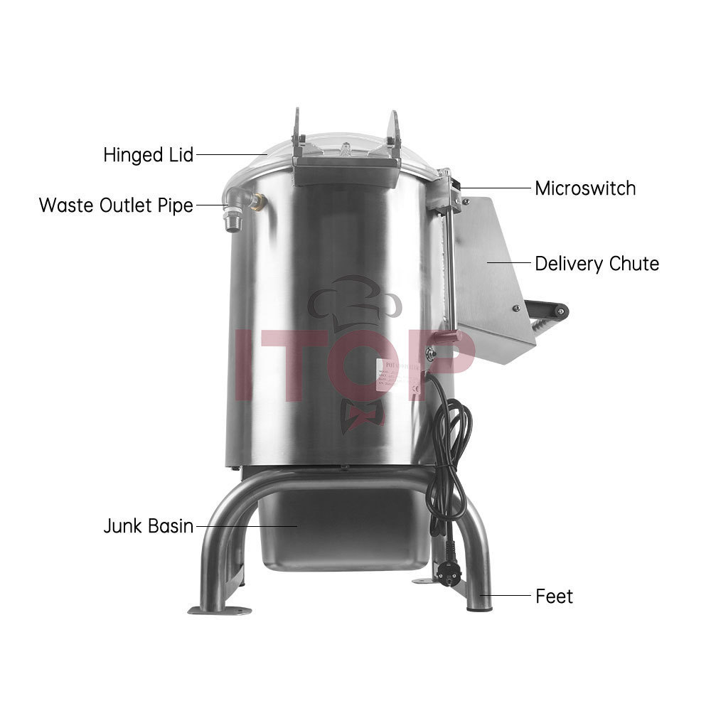 Multifunctional Low Price Large Micro Switches Electric French Fries Potato Peeler And Slicer Machine For Sale