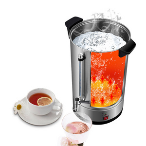 Factory Large Electric Hot Water Boiler With Dispenser Stainless Steel Electric Kettle Boil Dry Protect Water Boiler Heater Urn