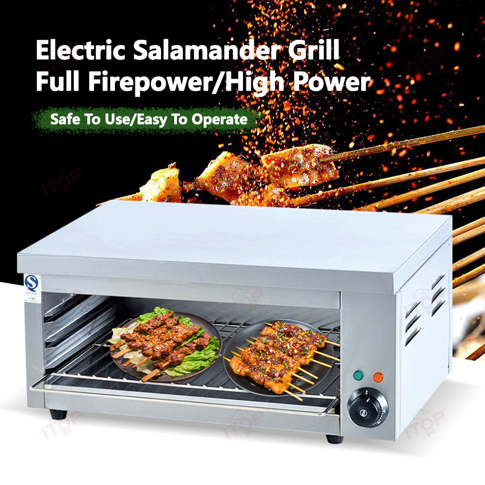 Commercial Western Kitchen Appliance Equipment Stainless Steel Salamander Grill Electric Salamanders