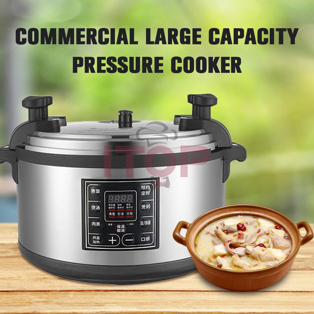 ITOP Hot Sale Soup Pot Stew Aluminum Electric Pressure Cookers 15/17/26/33/40L Programmable Pressure Cooker