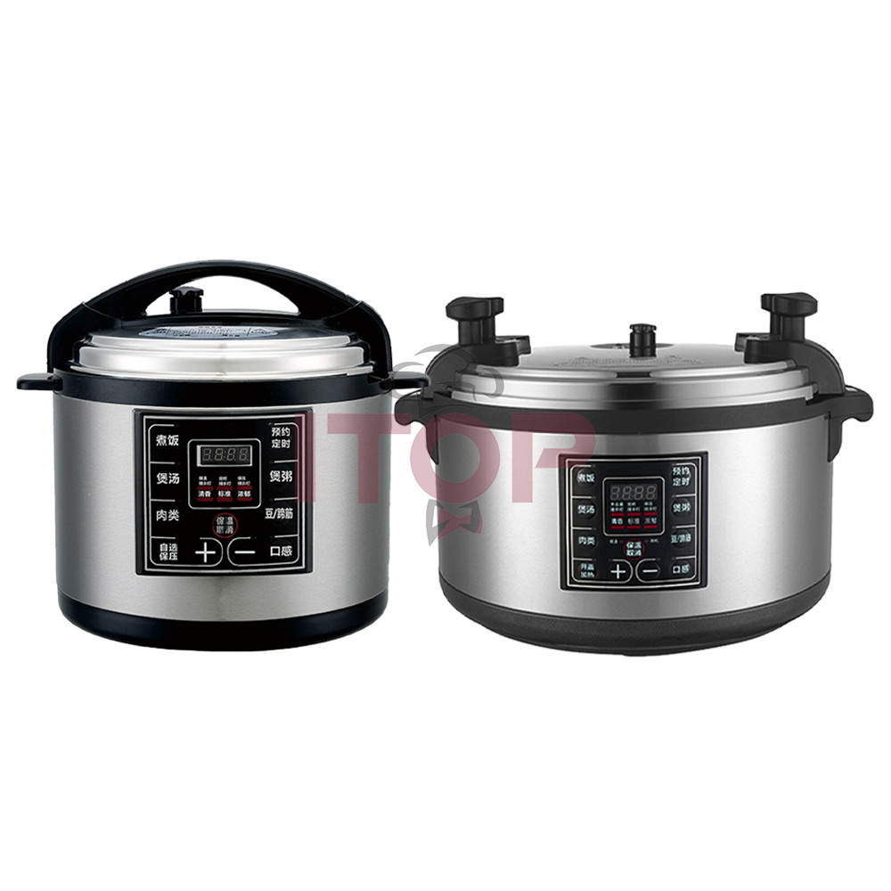 ITOP Hot Sale Soup Pot Stew Aluminum Electric Pressure Cookers 15/17/26/33/40L Programmable Pressure Cooker