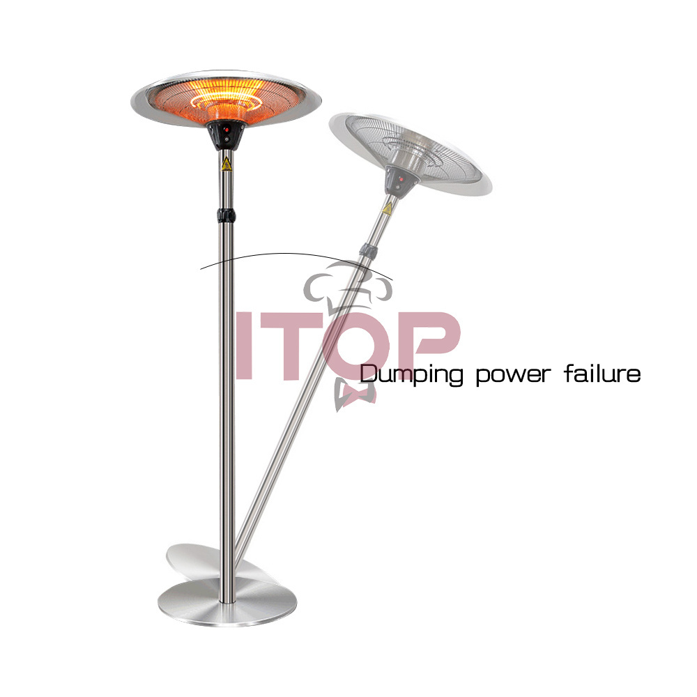 Infrared Electric Outdoor Umbrella Terrace Adjustable Heater 1200W/1800W/3000W Electric Umbrella Patio Infrared Heater