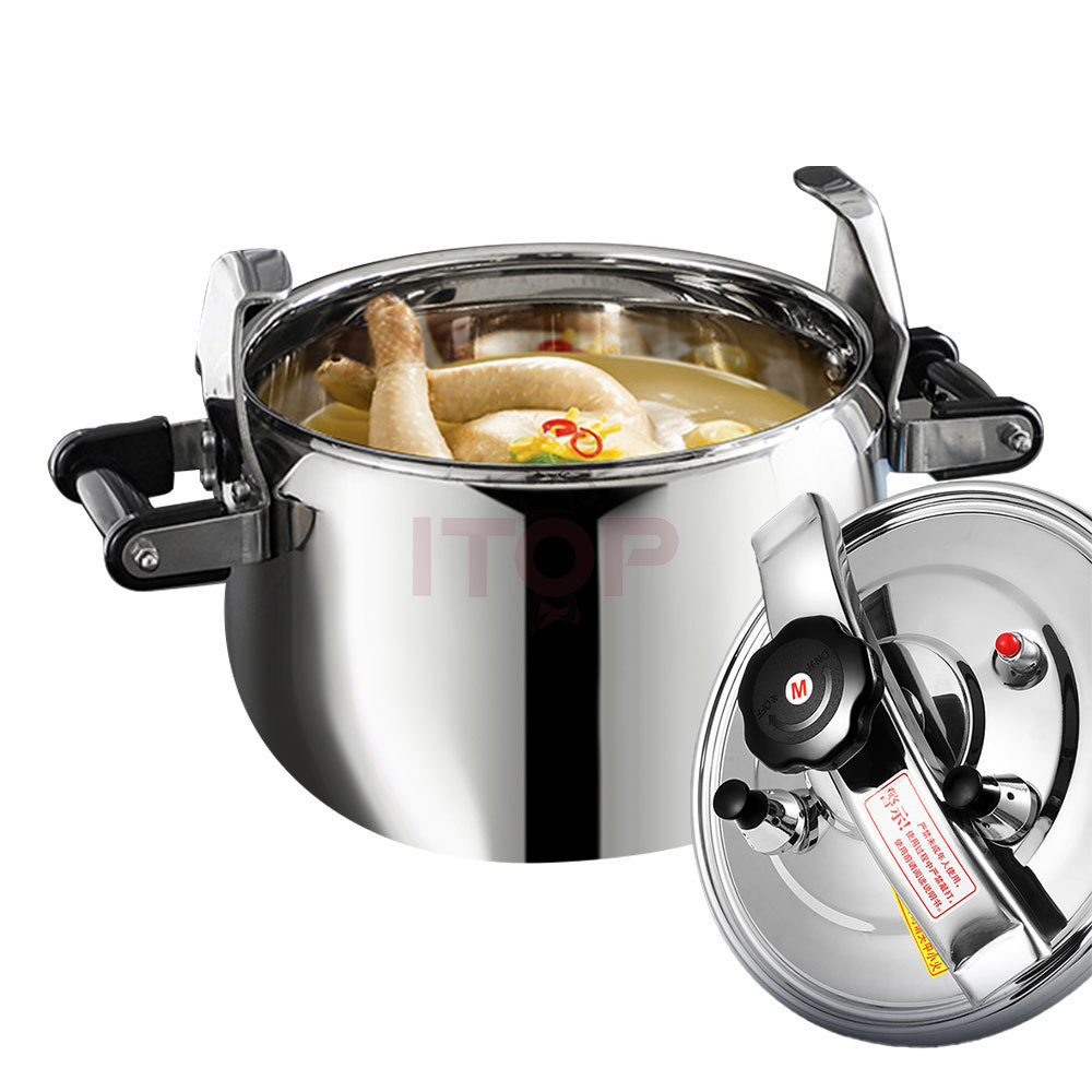 25 People Pressure Cooker France Style Food Grade Stainless Steel Pressure Cooker From 8 Liters To 50 Liters