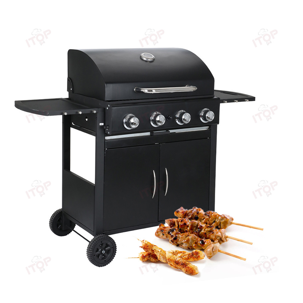 Good Quality Outdoor Grill Kitchen Easy Moving Bbq Grill Stainless Steel Fast Heating Outdoor Gas Bbq Grill Barbecue