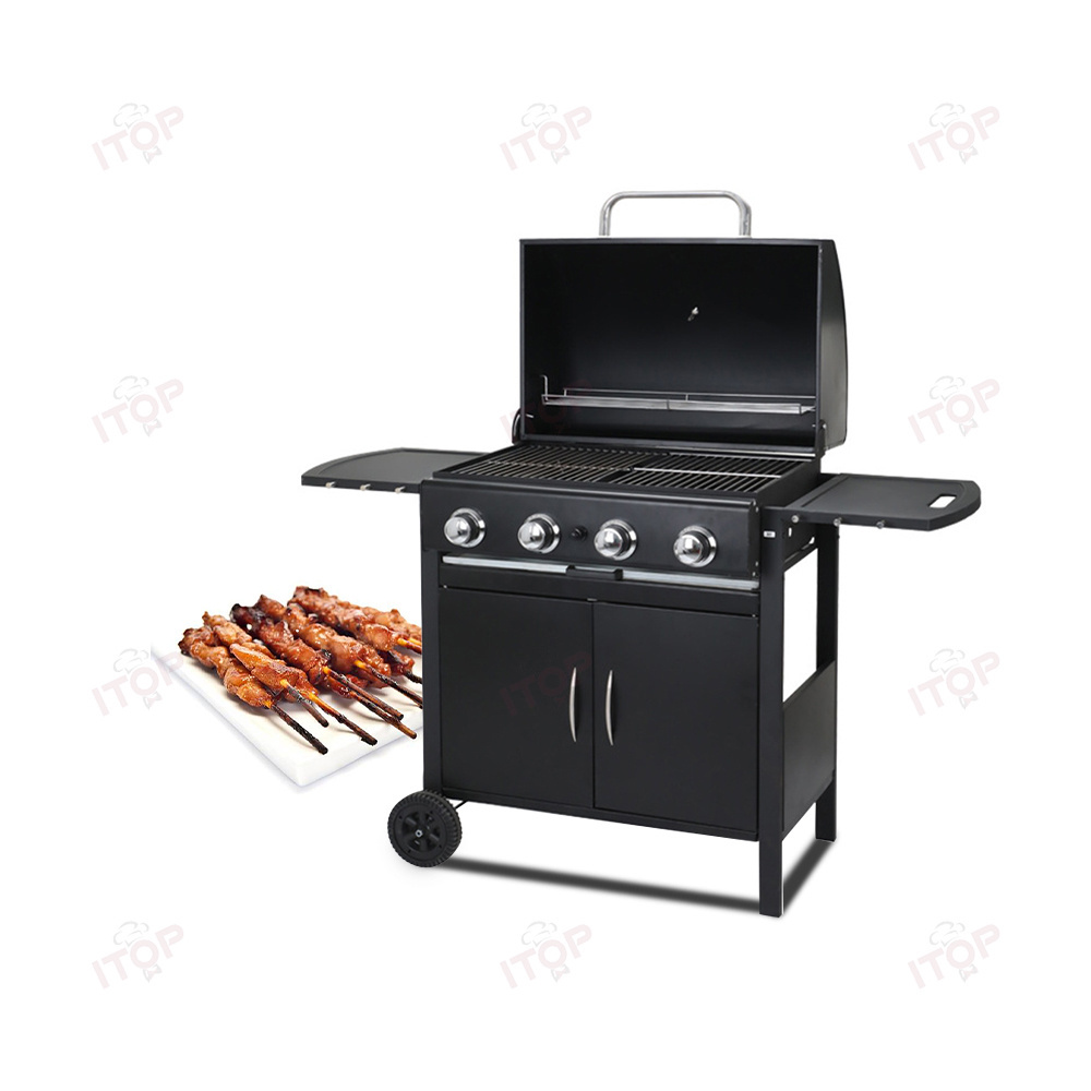 Good Quality Outdoor Grill Kitchen Easy Moving Bbq Grill Stainless Steel Fast Heating Outdoor Gas Bbq Grill Barbecue