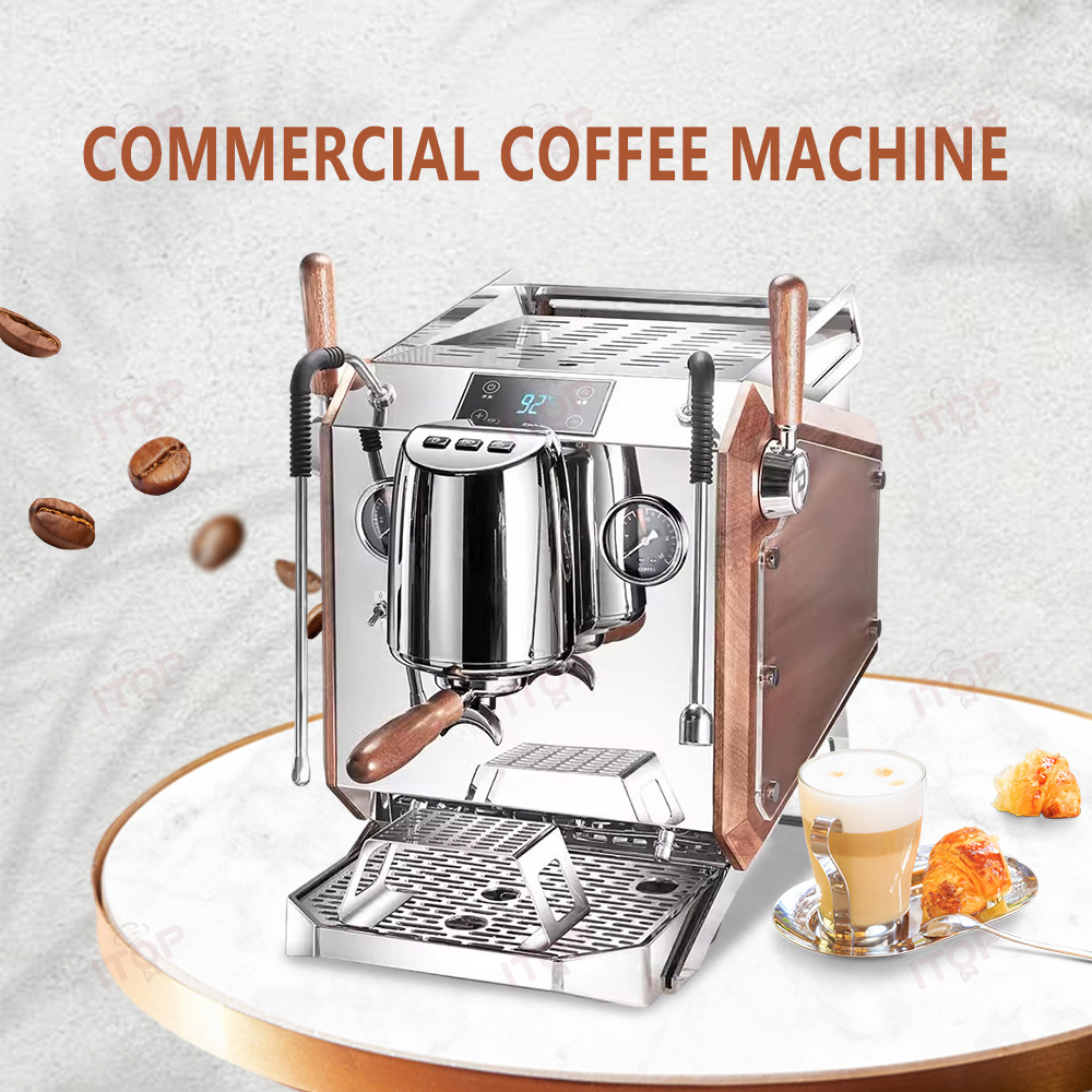 New 9 Bar Stainless Steel 1 Group Commercial Professional Espresso Coffee Machine For Business