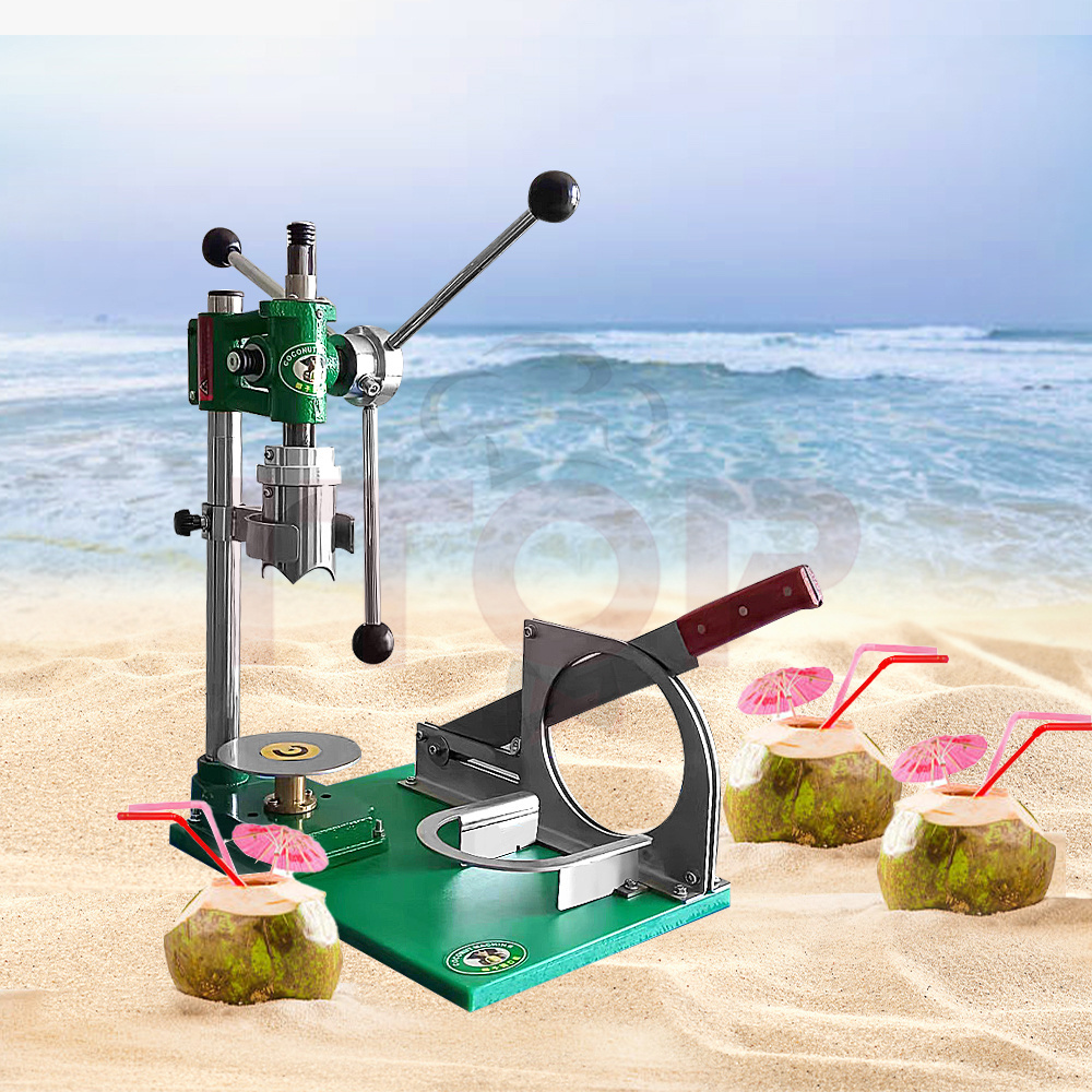 Stainless Steel Coconut Hole Opening Tool New Design Green Tender Coconut Peeling Trimming Machine