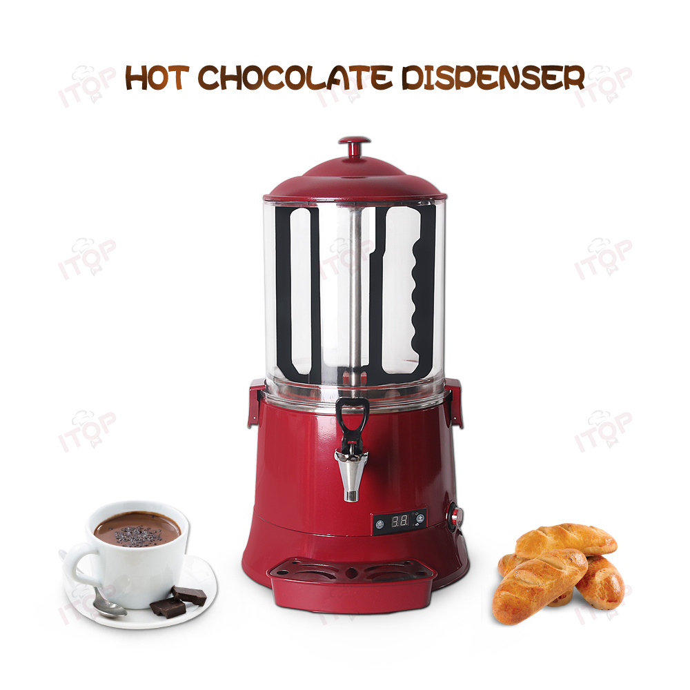 10 L Fashion Lcd Operation Panel Hot Chocolate Dispenser / Beverage Warmer And Mixer Machine