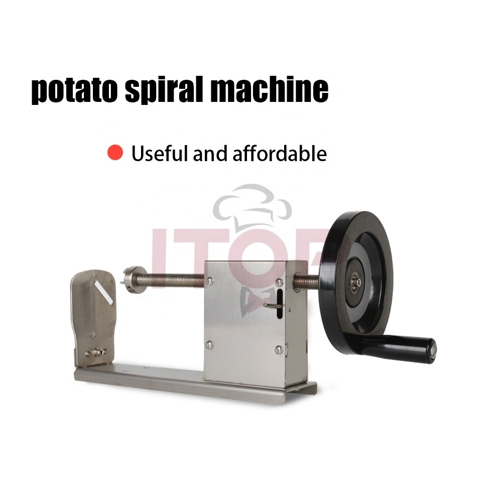 spring spiral potato chips machine home use spiral potato vegetable slicer potato tower cutter