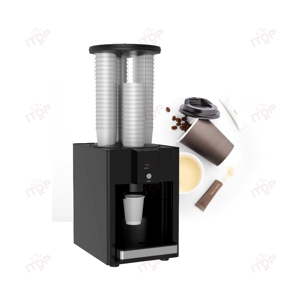 Countertop Party Plastic Beverage Coffee Cup Vending Machine Disposable Cup Dispenser