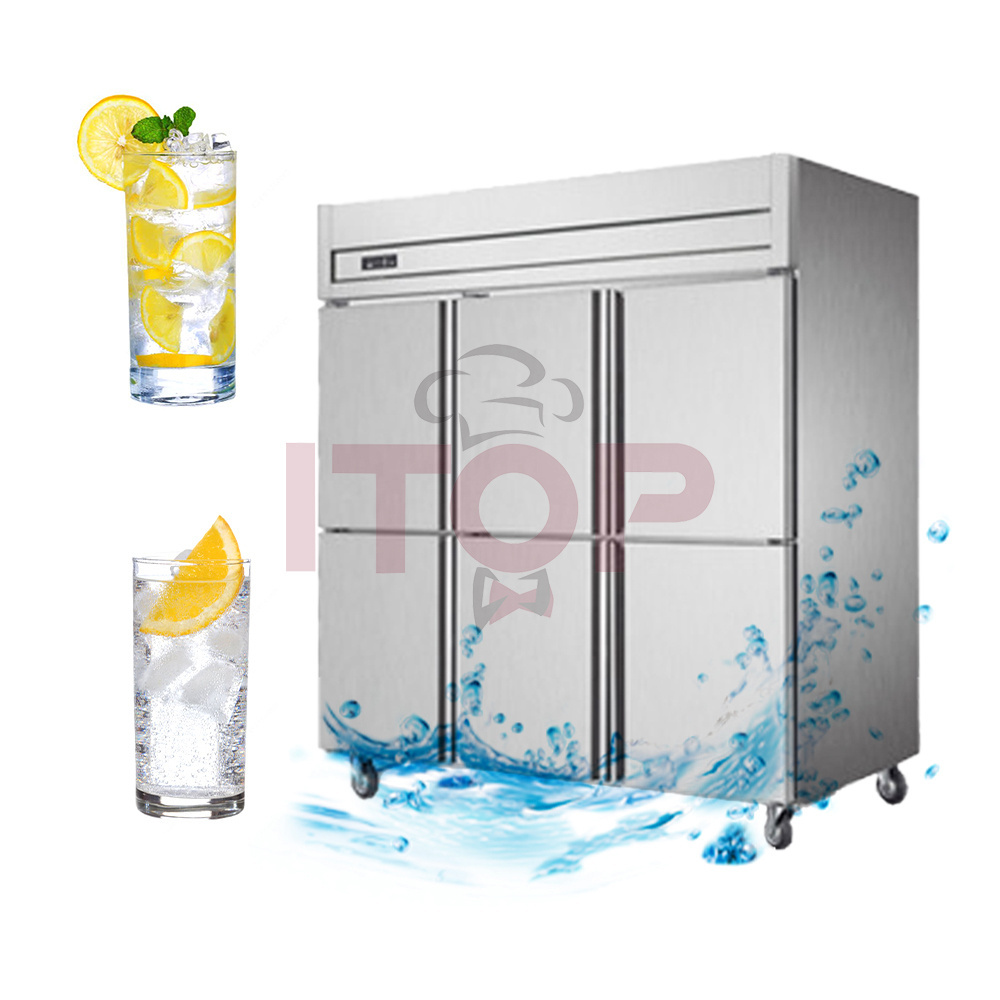 Hot Sale Mini Bar Fridge Glass Door Energy Drink Display 480W Meat Fish  Refrigerator Horizontal Freezer