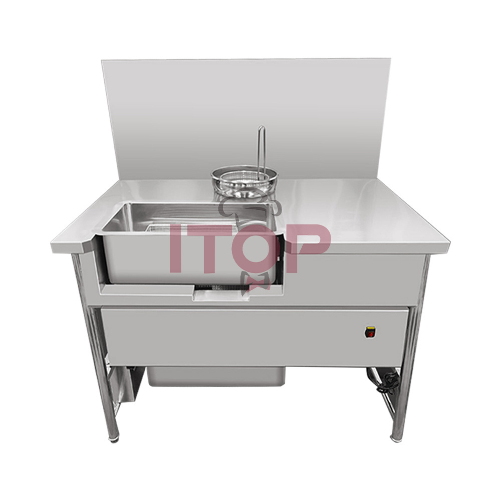 Electric Breading Table Chicken Breader Full Automatic Fried Chicken Breading Machine 1800W Powder Coating Table