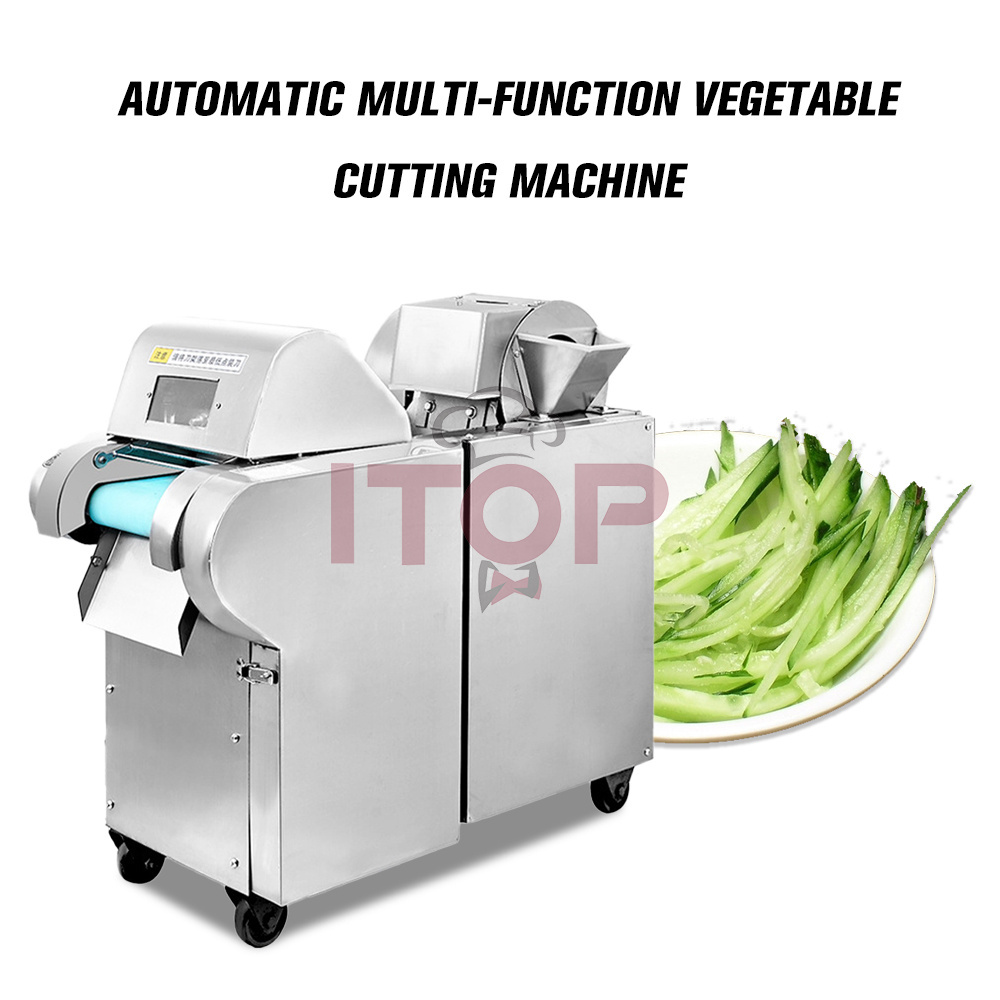 Different Shapes Fruits And Vegetables Cutter Commercial Leaf Root Vegetable Chopper Slicer Dicer 7500W Melon Slicing Machine