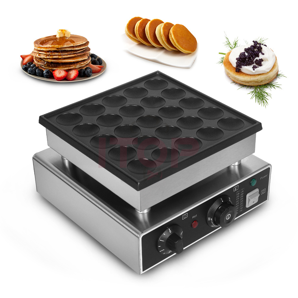 Snack Machines Commercial Poffertjes Making Waffle Makers Machine Electric Dutch Mini Pancake Maker With 36 Holes