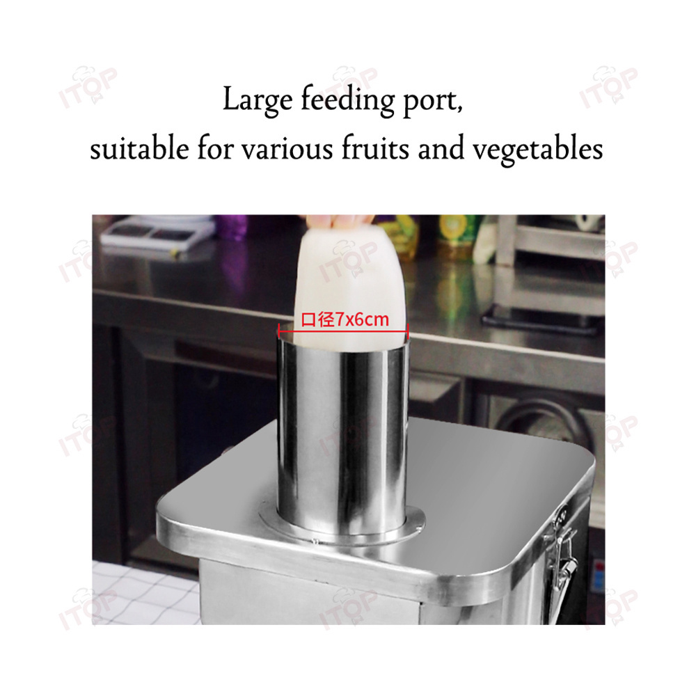 Electric Commercial Vegetable Slicer Shredder Dicer Chopper Cube Cutter Leaf Vegetable Cutting Machine