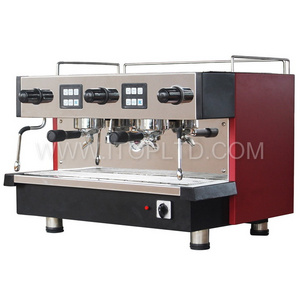 Wholesale 140 Cups 11l Espresso Two Group Coffee Machine Cappuccino Express Coffee Maker Full Copper Boiler and Imported Water P