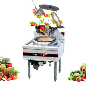 Big Blower Fan Stove Oven Gas Mini  Cooking Stove Industrial Gas Cooker Wok Range Kitchen Wok Gas Burner For Restaurant