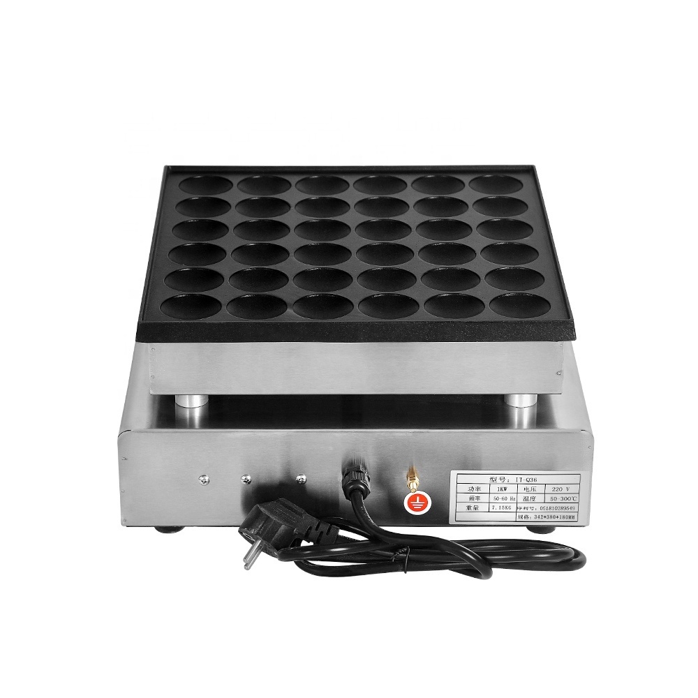 Snack Machines Commercial Poffertjes Making Waffle Makers Machine Electric Dutch Mini Pancake Maker With 36 Holes