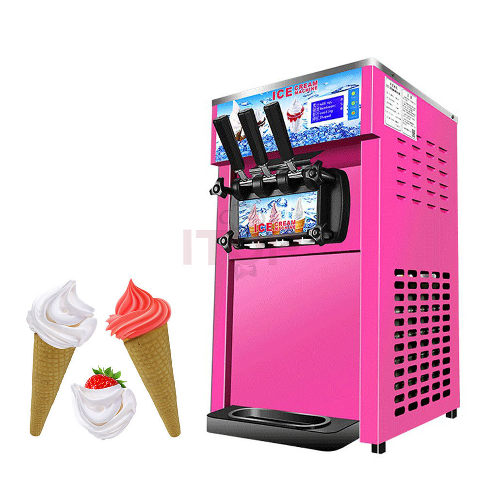 Desktop 3 Color Ice Cream Machine Professional Ice Cream Maker Manufacturer Commercial Soft Serve Ice Cream Making Machine